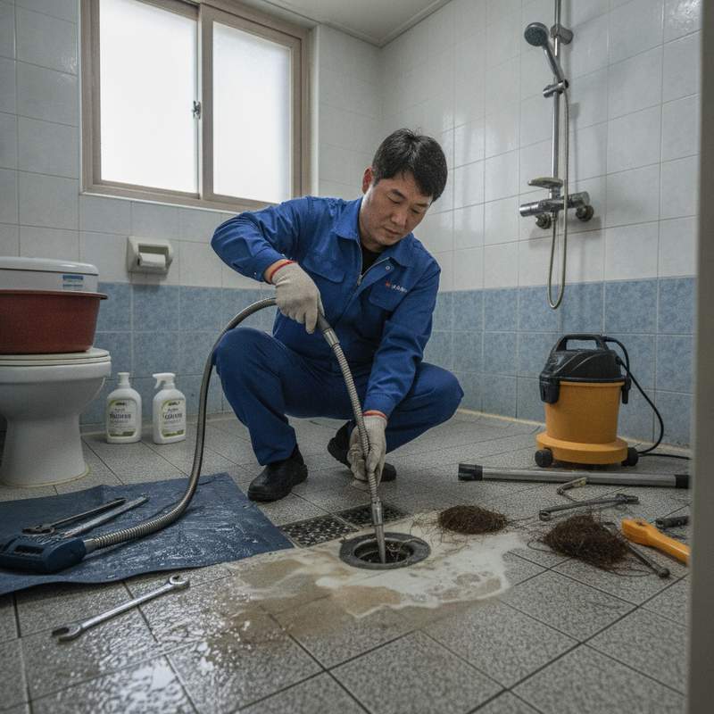 사천시 싱크대막힘 현장 안내 이미지